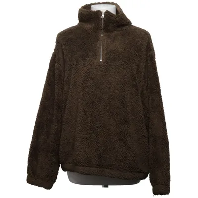Fleece sweater (Brown) from MyWear Woman Polyester