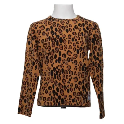 Langærmet t-shirt (Brun, Sort) fra Mini Rodini Elastan, Lyocell