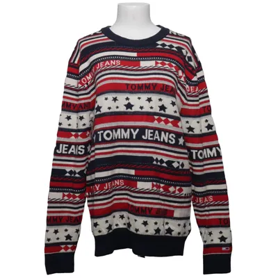 Pull-over (Bleu, Rouge, Blanc) de Tommy Hilfiger Jeans Coton, Laine