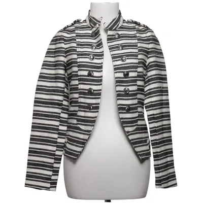Blazer (Sort, Hvid) fra Only One Bomuld, Polyester, Viscose