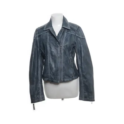 Biker jacket (Gray, Blue) from CKN of Scandinavia Leather