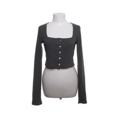 Crop top (Grå) från Bershka Polyester, Bomull, Elastan