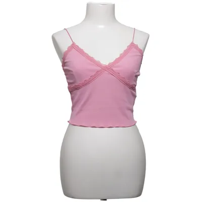 Crop top (Roze) van Shein Katoen, Elastaan, Polyester