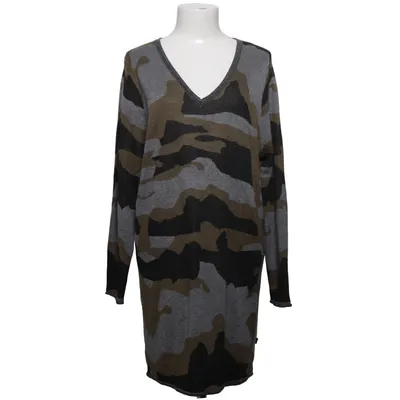 Jurk (Grijs, Bruin, Zwart) van Adia Acryl, Elastaan, Polyester, Wol