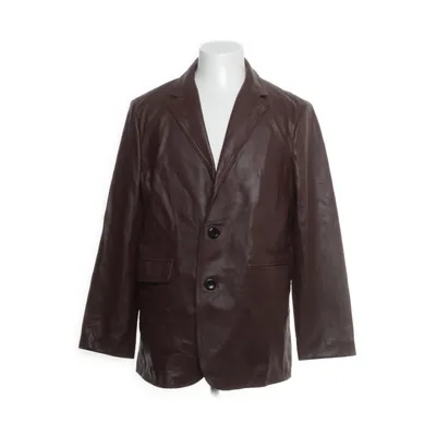 Blazer en cuir (Marron) de Zeffon Polyester, Cuir