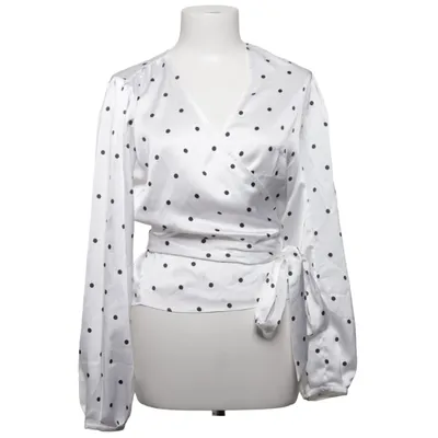 Wickelbluse (Weiß, Schwarz) von Twist & Tango Recyceltes Polyester