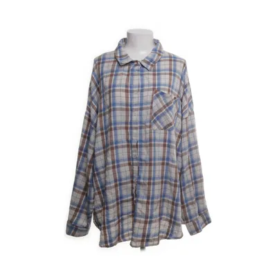 Flanellskjorta (Beige, Flerfärgad) från Shein Curve Bomull, Polyester