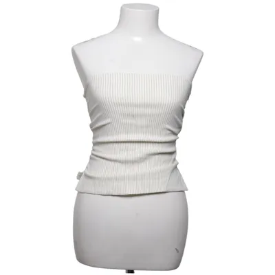 Tube top (White, Brown) from Bershka Polyamide, Polyester