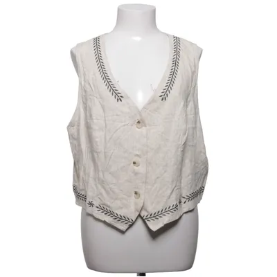 Vest (Beige) from Shein Curve Linen, Viscose