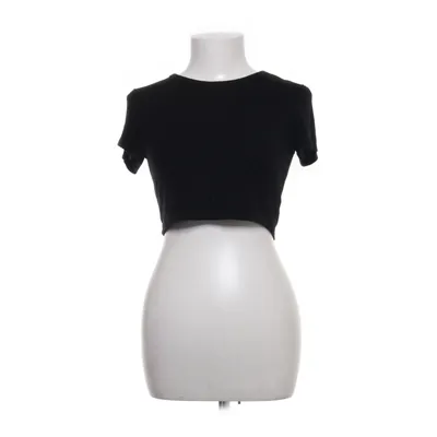 T-shirt (Schwarz) von Zara Elasthan, Viskose