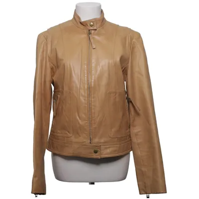 Leather jacket (Beige) from Mexx Leather, Polyester