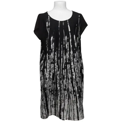Jurk (Zwart, Wit) van Geena Polyester
