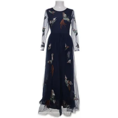 Maxi jurk (Blauw, Meerkleurig) Polyester
