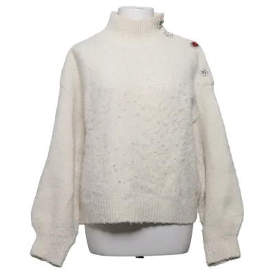 Pul à col roulé (Blanc) de QNUZ Élasthane, Polyamide, Polyester, Laine