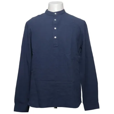 Hemd (Blau) von Octobre Éditions Baumwolle, Leder