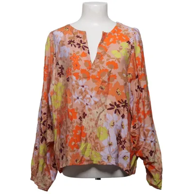 Blus (Orange, Flerfärgad) från Lindex Polyamid, Viskos