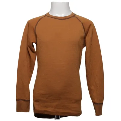 Base layer shirt (Brown) from Merino Merino wool, Polyamide