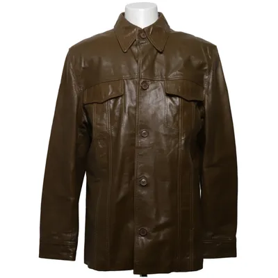 Läderjacka (Brun) från East West Skinn, Polyester