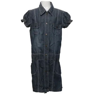 Denim jurk (Blauw) van Crash One Katoen
