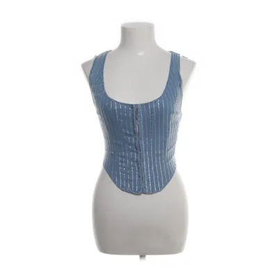Denim vest (Blue) from Shein Cotton, Polyester, Viscose