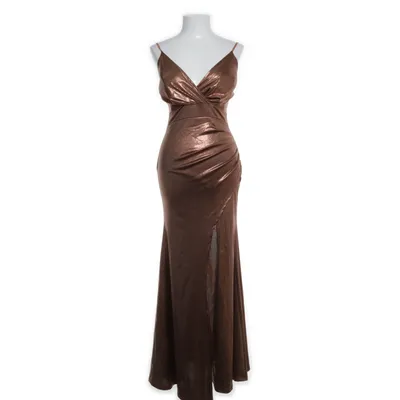 Avondjurk (Bruin) van New Collection Elastaan, Polyester