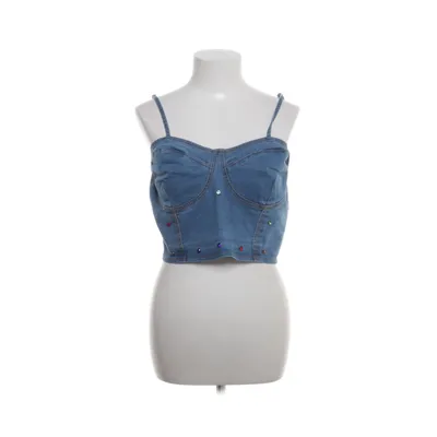 Crop top (Blå, Flerfärgad) från Shein Curve Bomull, Polyester, Viskos