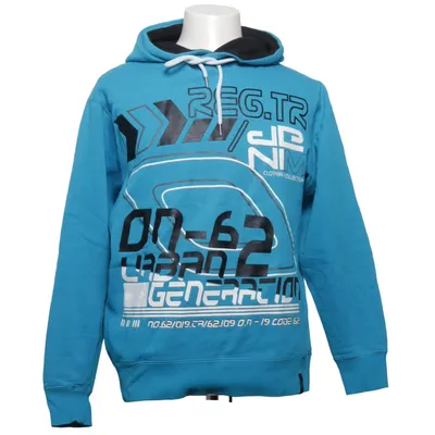 Kapuzenpullover (Blau, Schwarz) von O.N. Tantum Baumwolle, Polyester