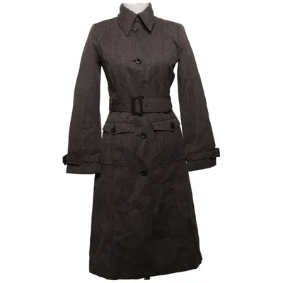 Coat (Brown) from Clothes Acetate, Wool