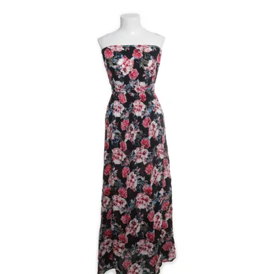 Långklänning (Svart, Flerfärgad) från New Look Viskos