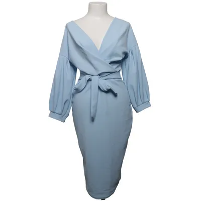 Klänning (Blå) från Boohoo Night Elastan, Polyester