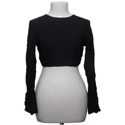 Crop top (Zwart) van H&M Trend Viscose, Katoen