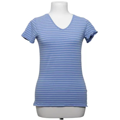 T-shirt (Blue, White) from The Basics C&A Cotton, Elastane
