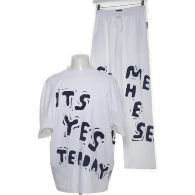 Ensemble (Blanc, Bleu) de Van Laack Coton, Polyester
