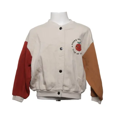 Veste universitaire (Beige, Rouge, Marron) de Minories Coton, Polyester