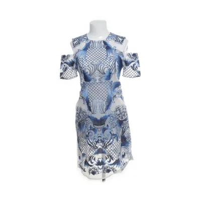 Dress (White, Blue) from Thurley Elastane, Nylon, Polyester