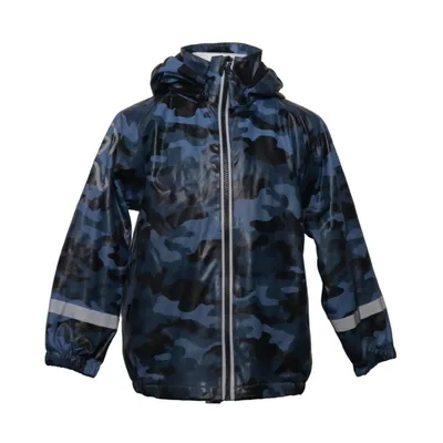 Rain jacket (Blue, Black) from Rainbusters Polyurethane
