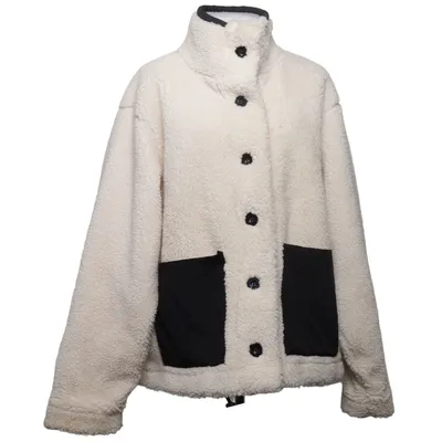 Fleecejakke (Hvid, Sort) fra Dazy Polyester