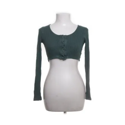 Crop top (Grön) från Urban Outfitters Viskos, Elastan