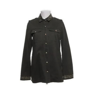 Shirt (Green, Gold) from Zara Trafaluc Collection Cotton