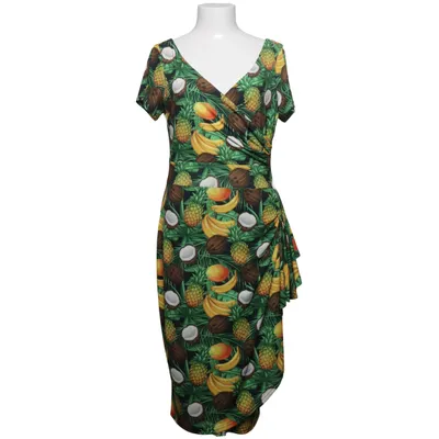 Klänning (Grön, Gul, Brun, Flerfärgad) från Lady Vintage