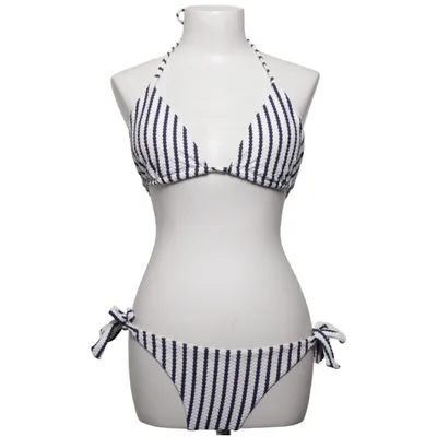 Bikini (Blå, Hvid) fra Rae Elastan, Polyamid, Polyester