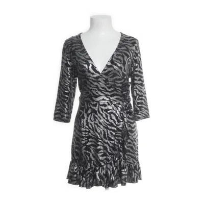 Jurk (Zwart, Zilver) van Missi London Elastaan, Metallvezel, Nylon