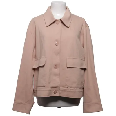 Jacket (Beige) from Uniqlo Cotton, Elastane, Polyamide