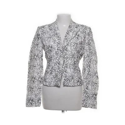 Blazer (Hvid, Sort) fra Claudia Sträter Linned, Polyester, Viscose