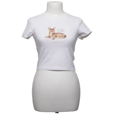 T-shirt (Hvid) fra Sinsay Bomuld, Elastan