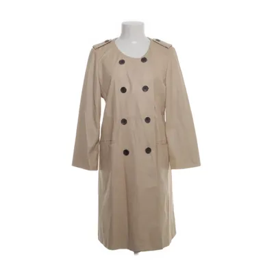 Leather coat (Beige) from Strenesse Acetate, Cotton, Polyester, Leather
