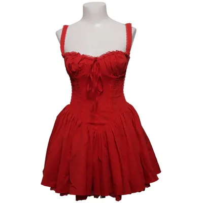 Kleid (Rot) von House of CB Baumwolle, Elasthan, Polyamid, Polyester