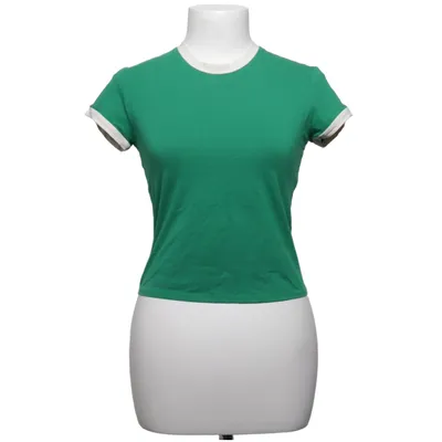 T-shirt (Grøn, Hvid) fra Lululemon Elastan, Økologisk bomuld