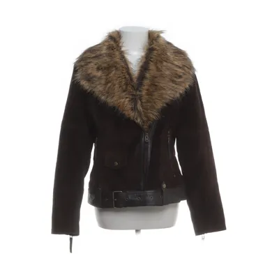 Leren jack (Bruin) van Glassy Polyester, Leer