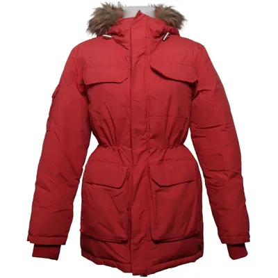 Parka (Rød) fra R&D Dun, Fjer, Polyamid, Polyester